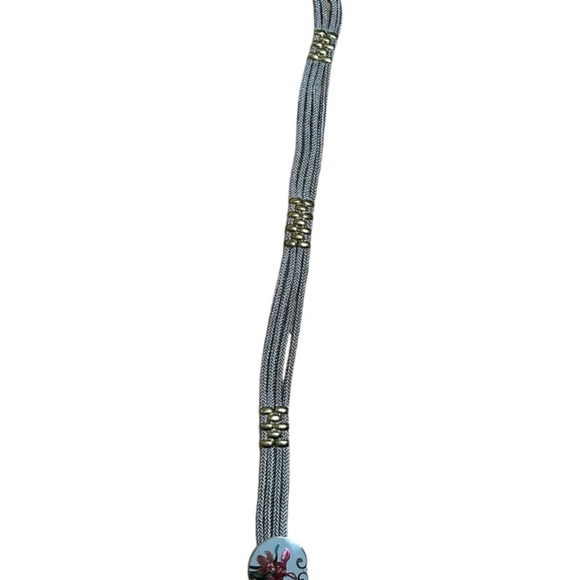 Floral Silver and Gold Women's Belt - Picture 7 of 9